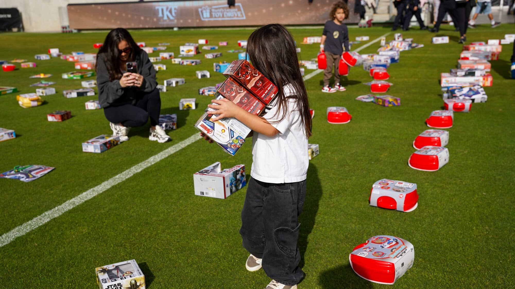 Trina's Kids event photo — Guinness World Record Toy Drive 2025