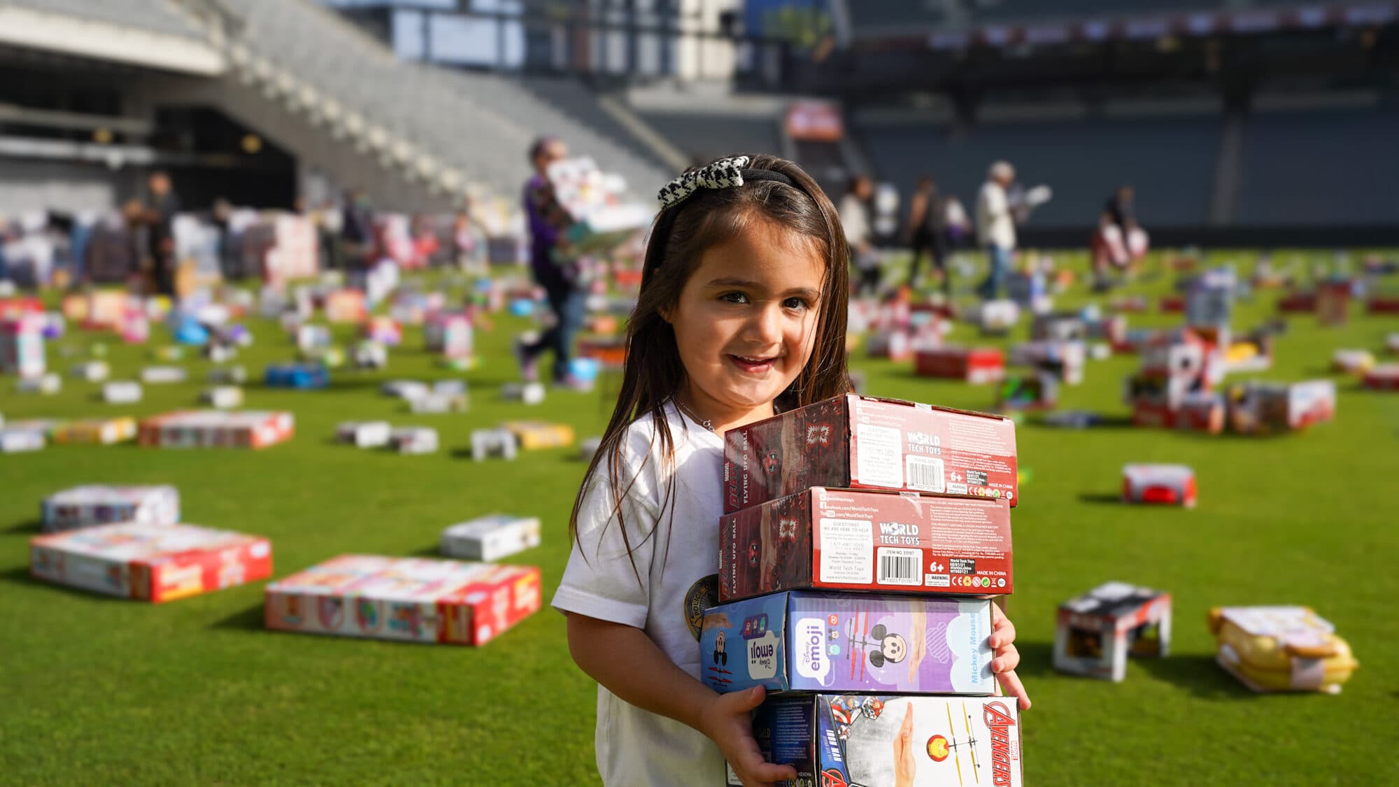 Trina's Kids event photo — Guinness World Record Toy Drive 2025
