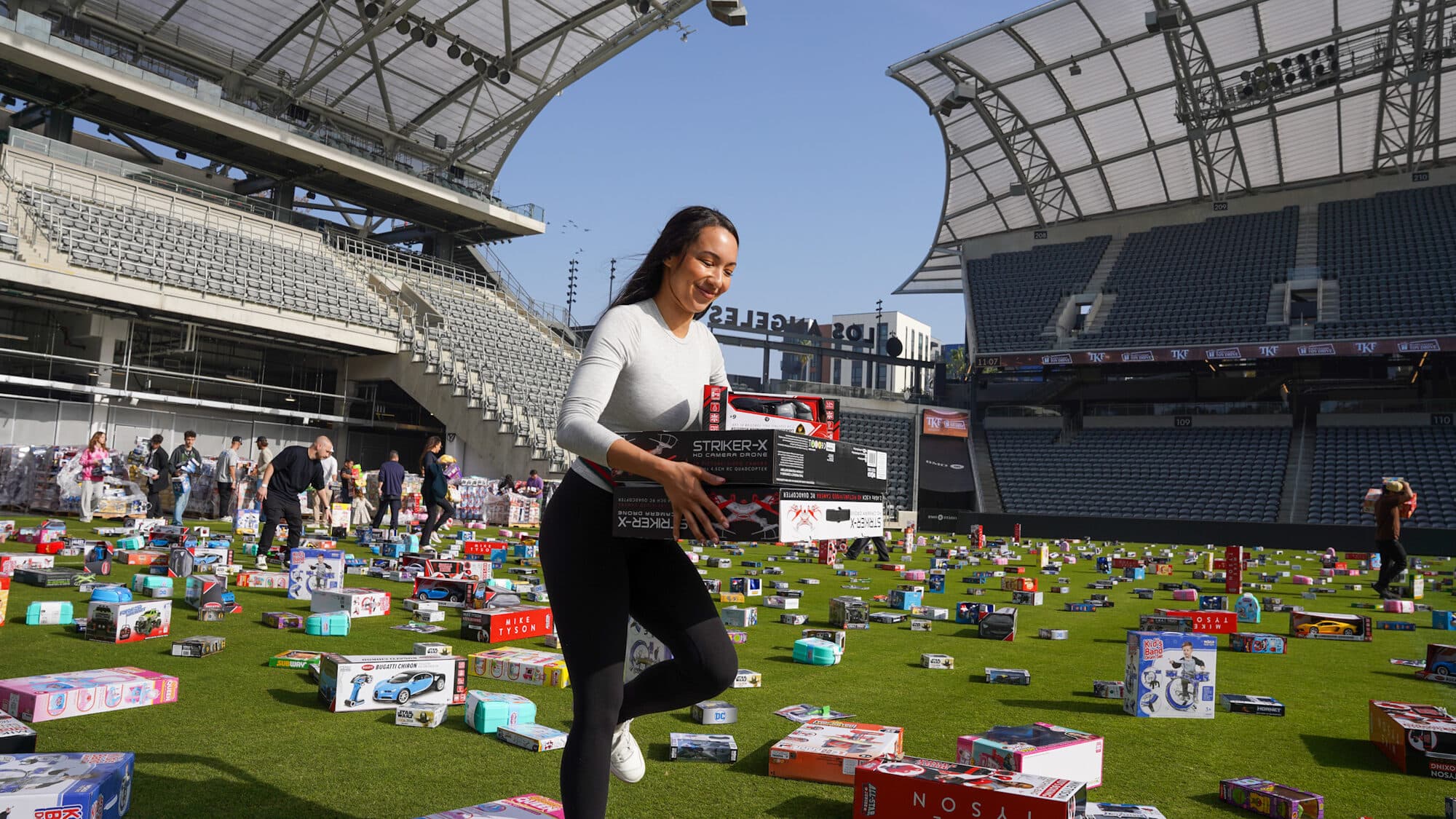 Trina's Kids event photo — Guinness World Record Toy Drive 2025