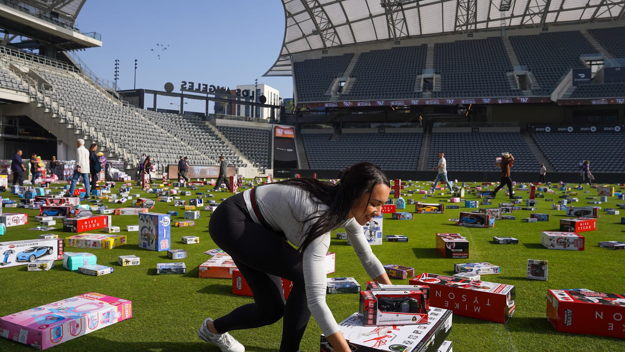 Trina's Kids event photo — Guinness World Record Toy Drive 2025