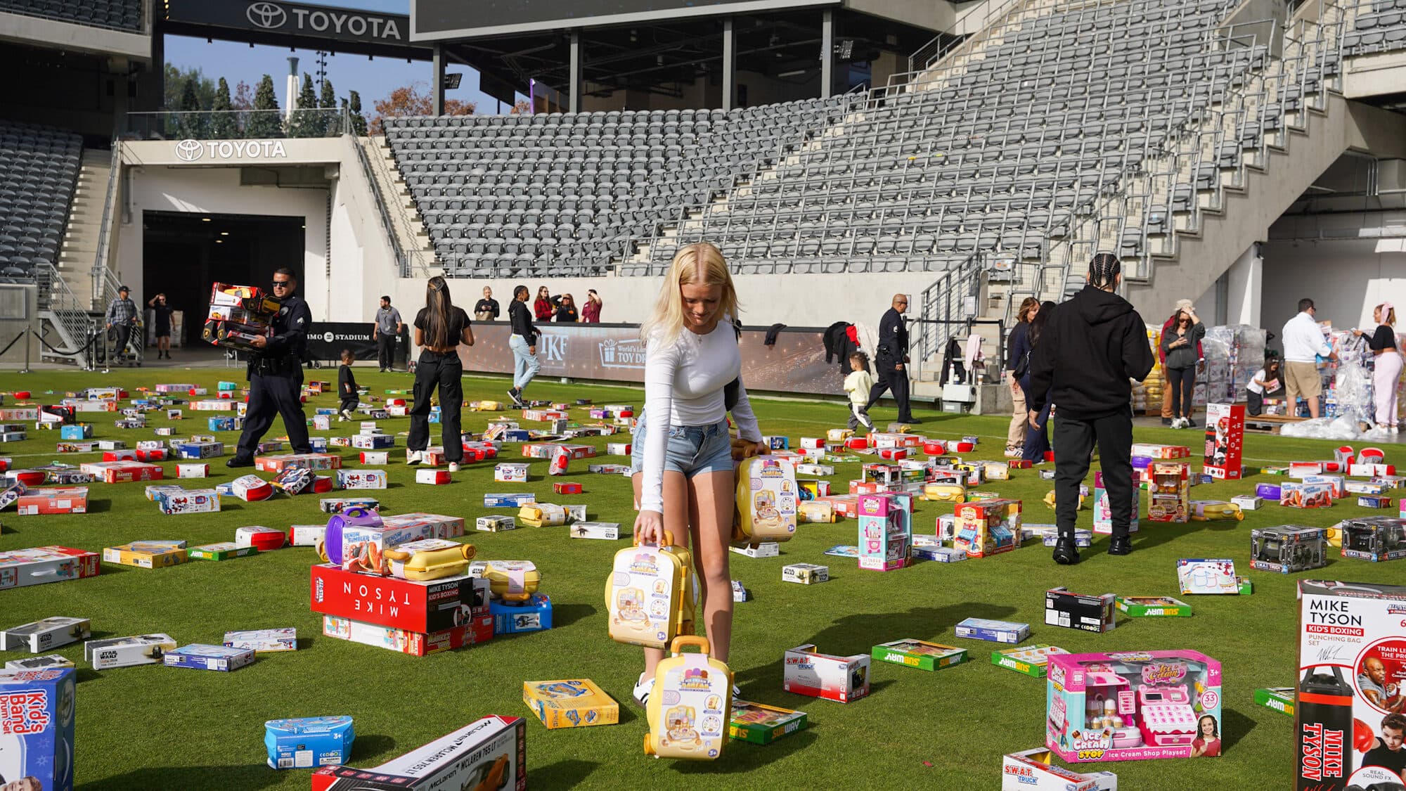 Trina's Kids event photo — Guinness World Record Toy Drive 2025