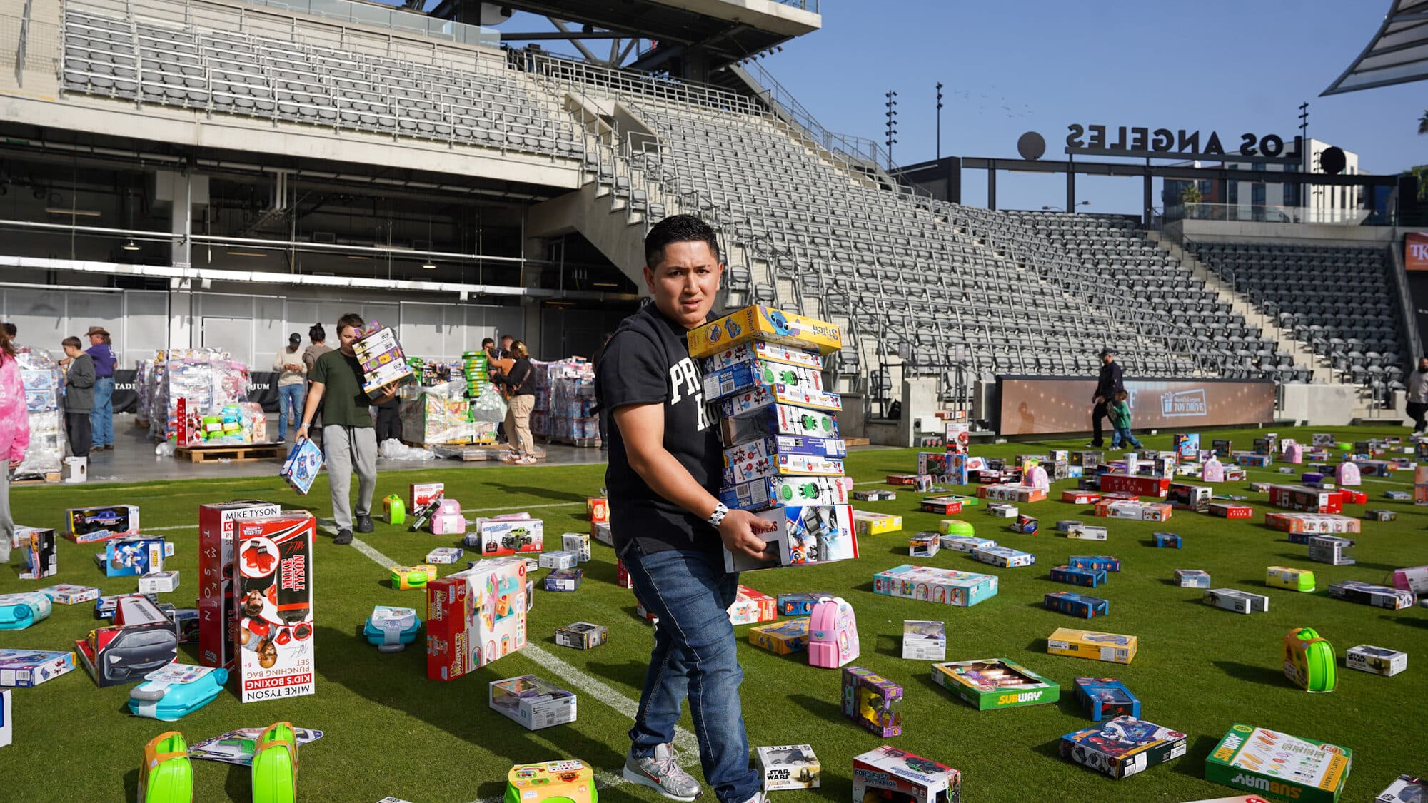 Trina's Kids event photo — Guinness World Record Toy Drive 2025
