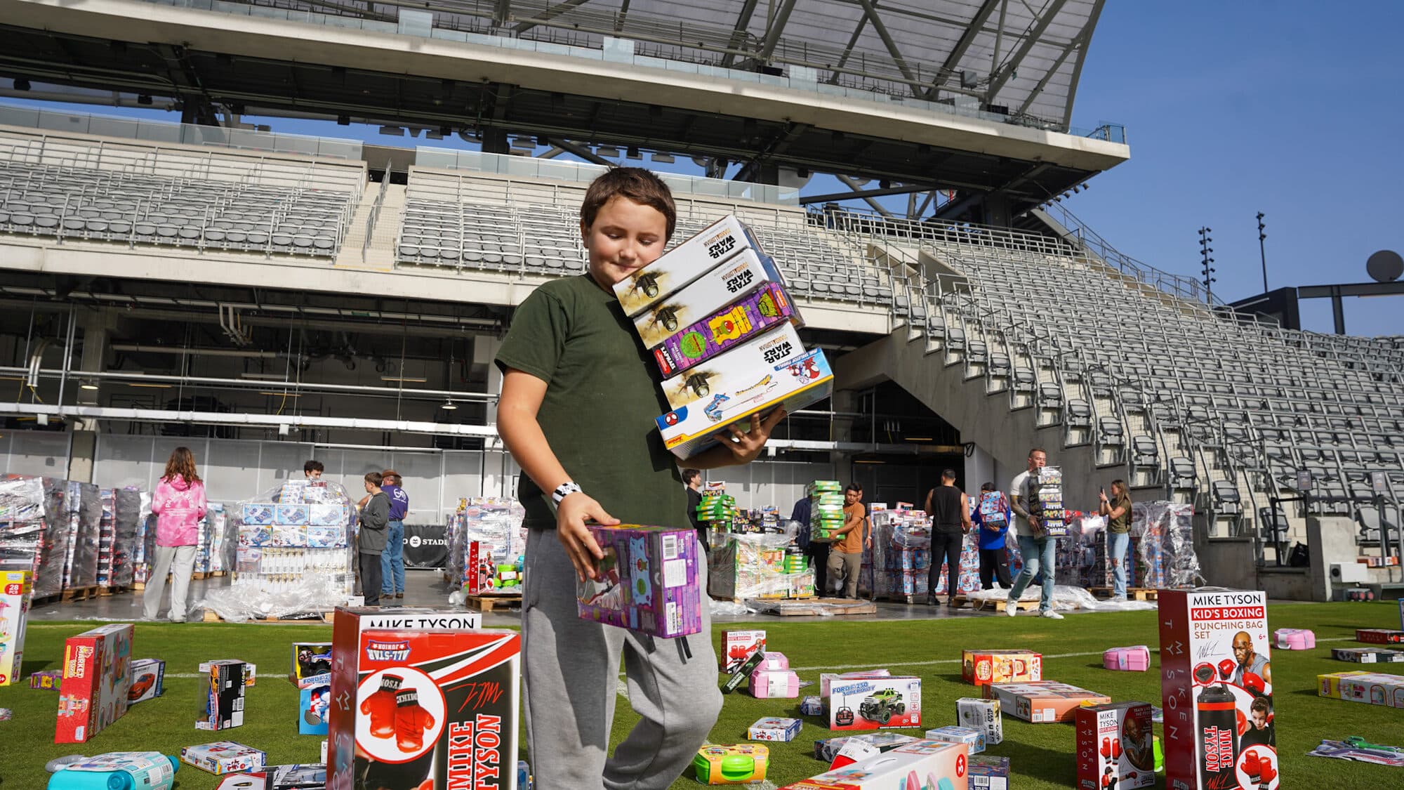 Trina's Kids event photo — Guinness World Record Toy Drive 2025