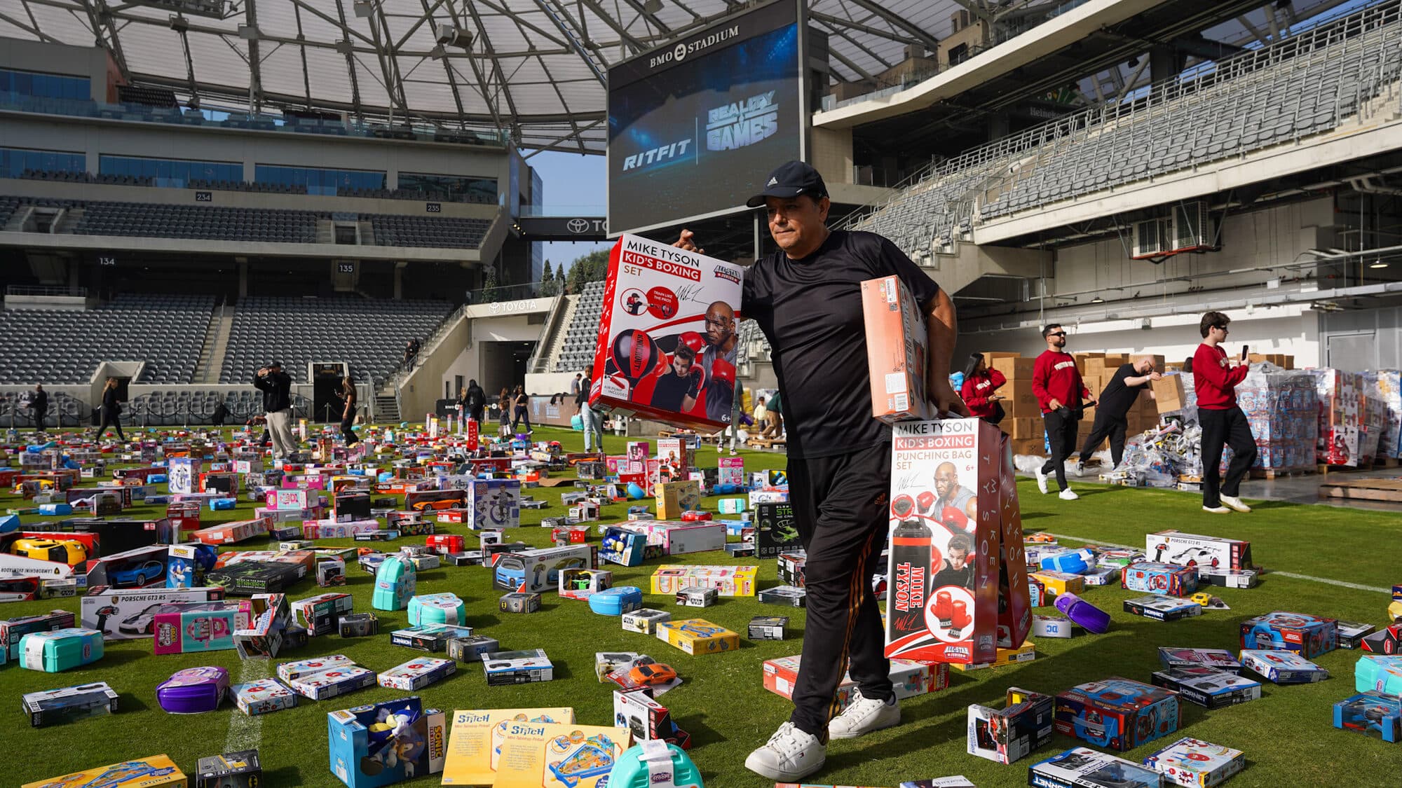 Trina's Kids event photo — Guinness World Record Toy Drive 2025