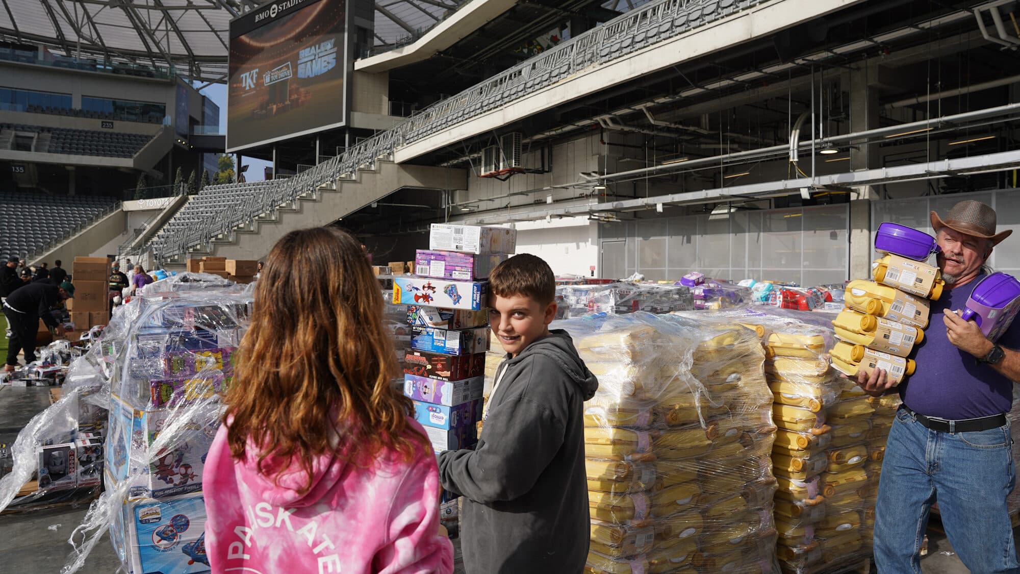 Trina's Kids event photo — Guinness World Record Toy Drive 2025