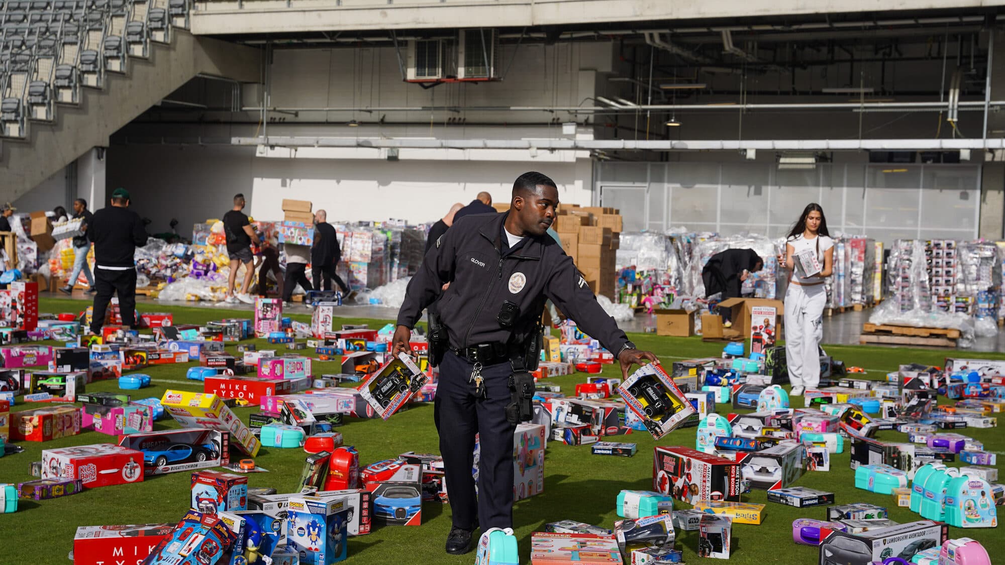 Trina's Kids event photo — Guinness World Record Toy Drive 2025