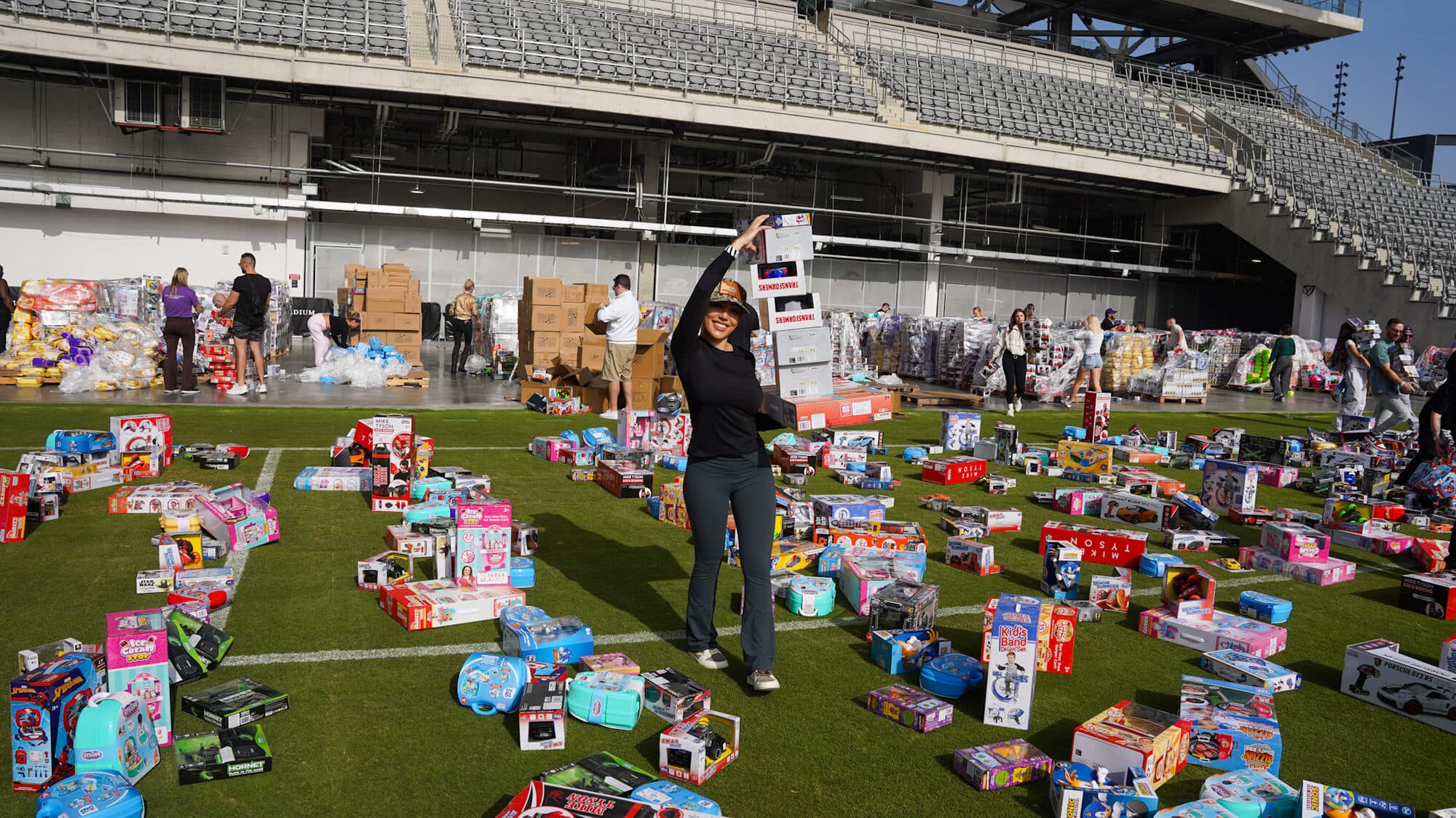 Trina's Kids event photo — Guinness World Record Toy Drive 2025