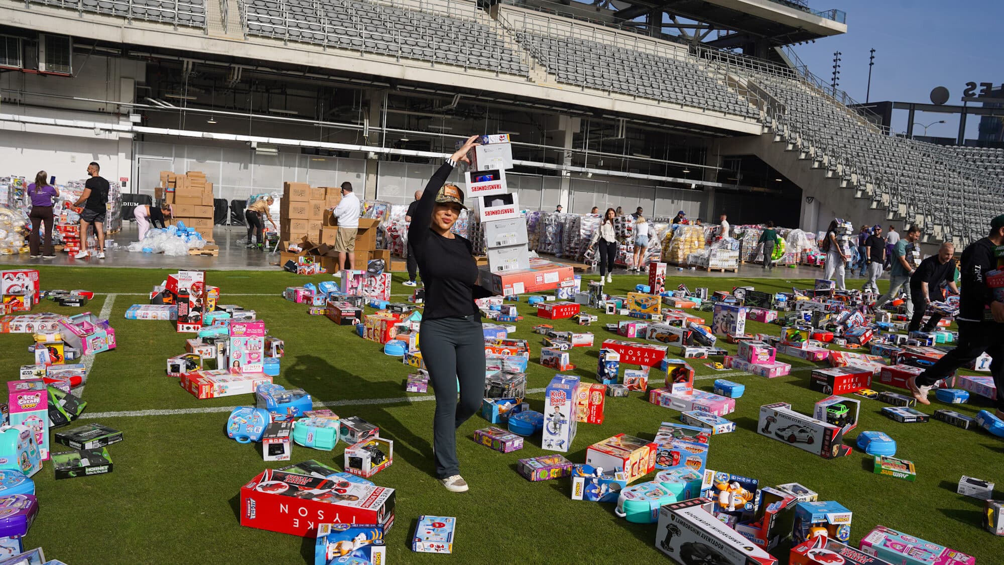 Trina's Kids event photo — Guinness World Record Toy Drive 2025