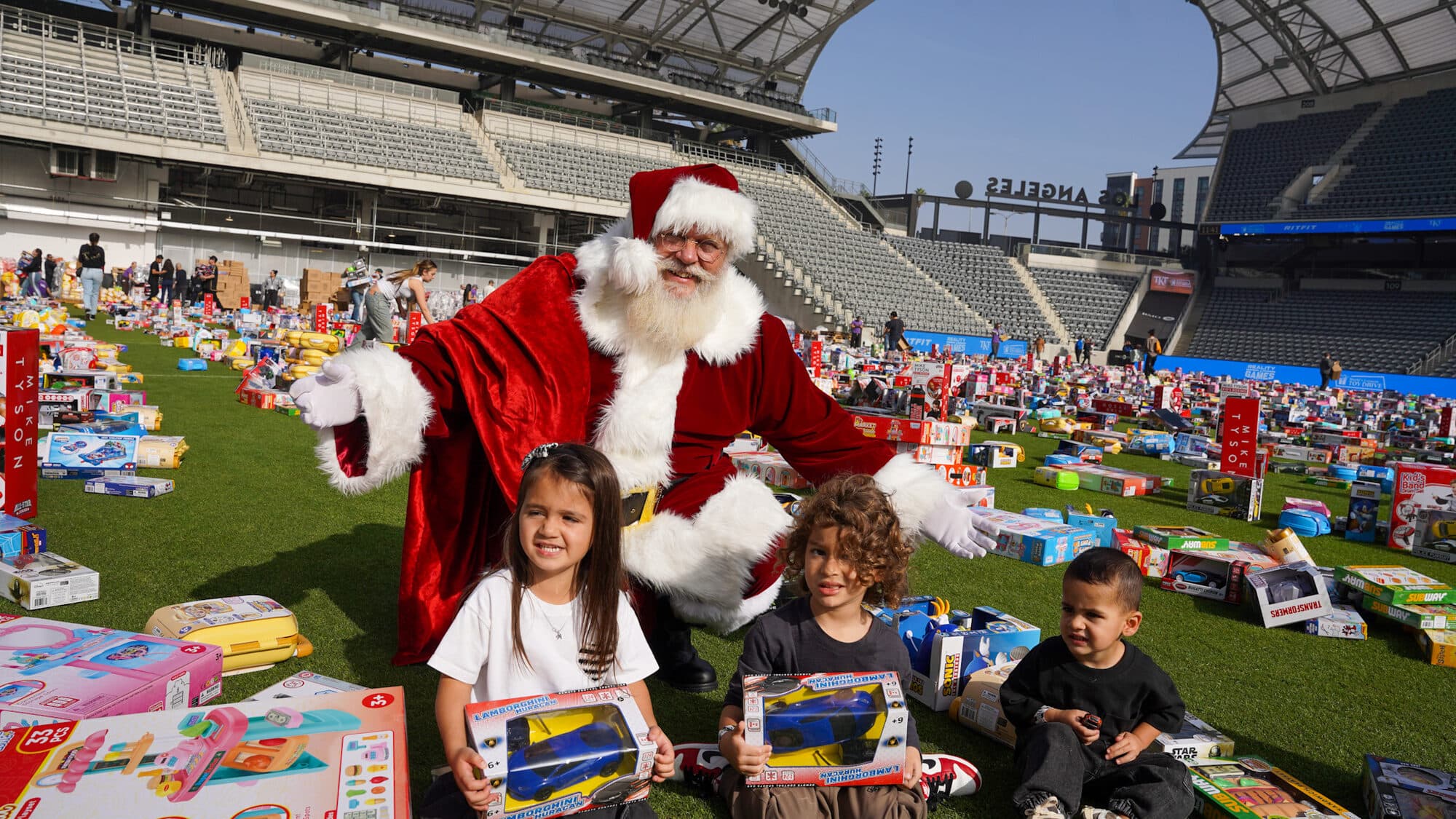 Trina's Kids event photo — Guinness World Record Toy Drive 2025