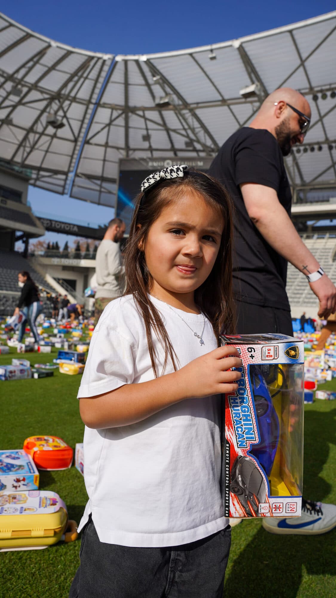 Trina's Kids event photo — Guinness World Record Toy Drive 2025
