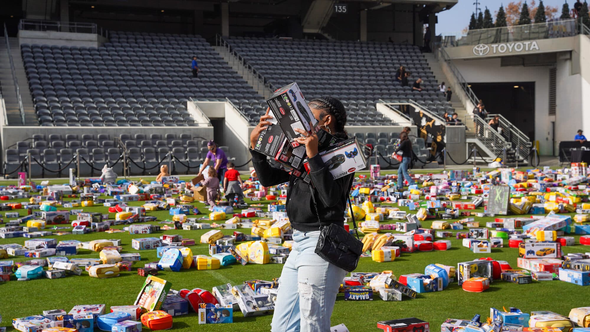 Trina's Kids event photo — Guinness World Record Toy Drive 2025