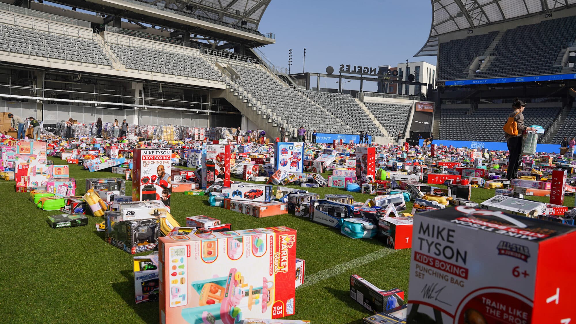 Trina's Kids event photo — Guinness World Record Toy Drive 2025