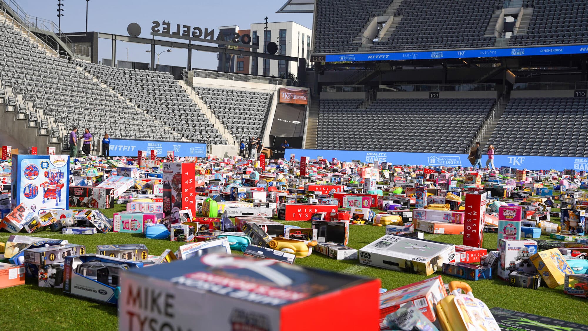 Trina's Kids event photo — Guinness World Record Toy Drive 2025