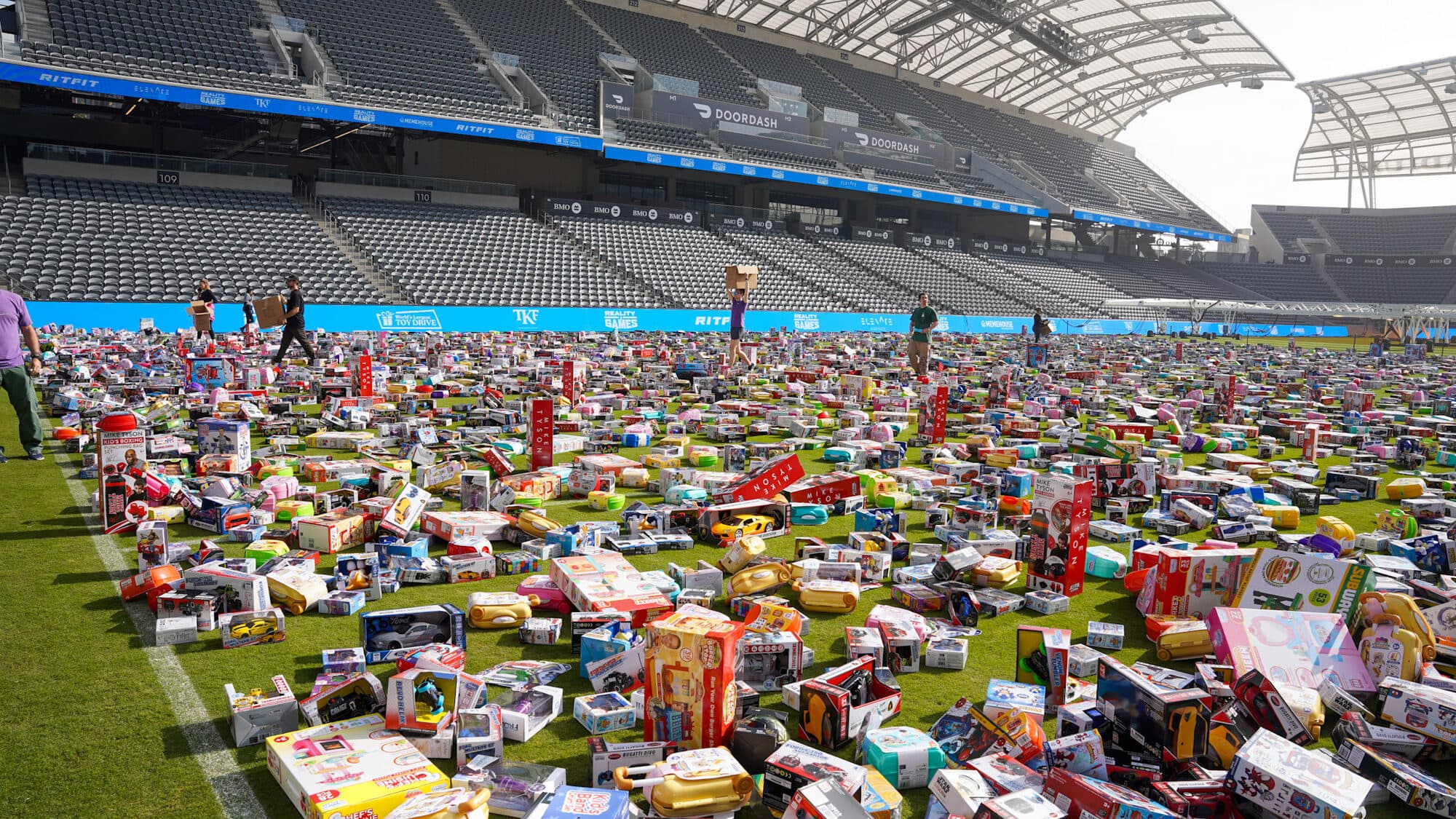 Trina's Kids event photo — Guinness World Record Toy Drive 2025