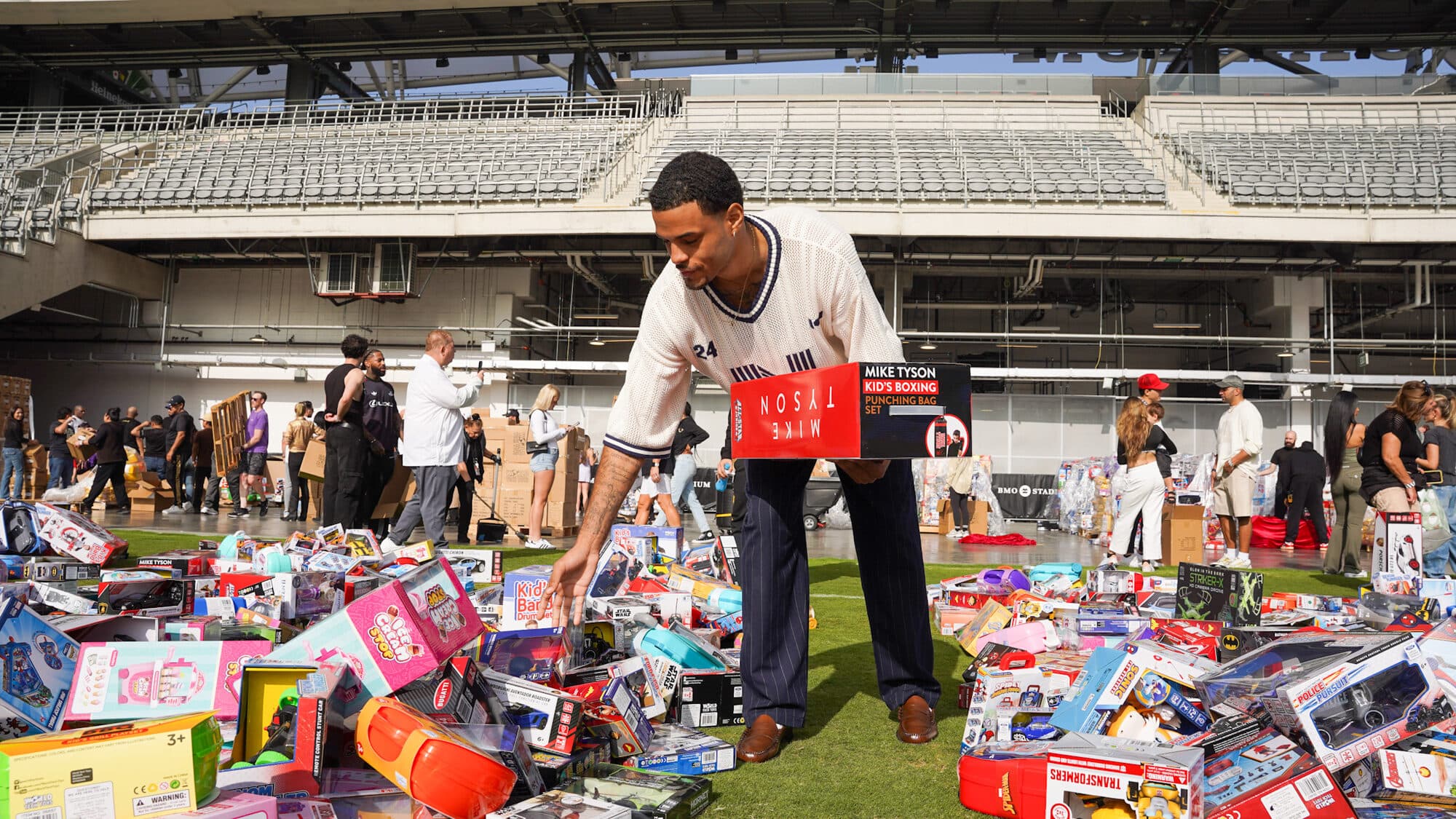 Trina's Kids event photo — Guinness World Record Toy Drive 2025