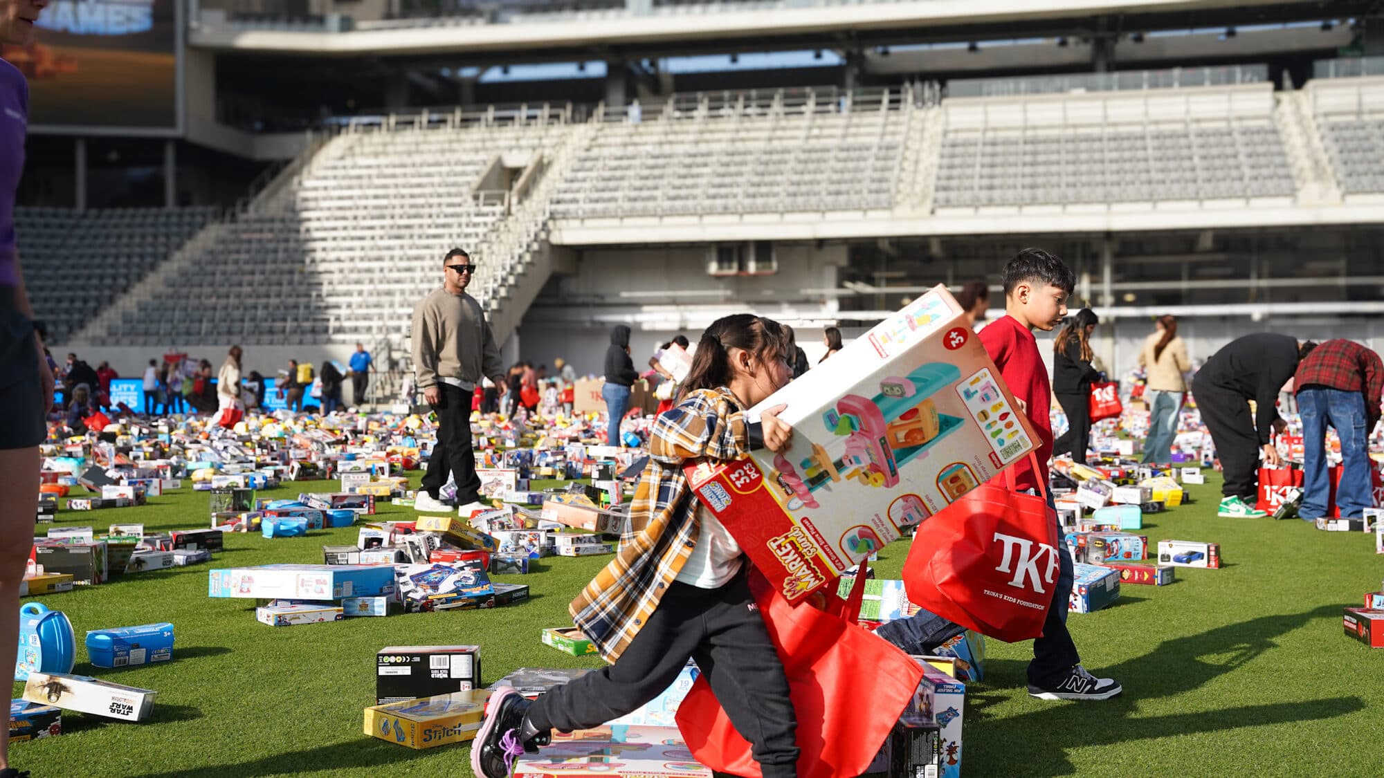 Trina's Kids event photo — Guinness World Record Toy Drive 2025