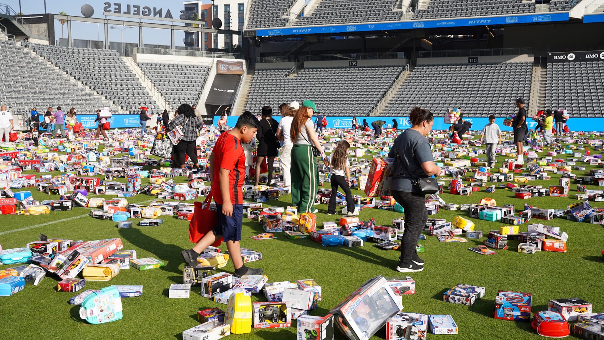 Trina's Kids event photo — Guinness World Record Toy Drive 2025