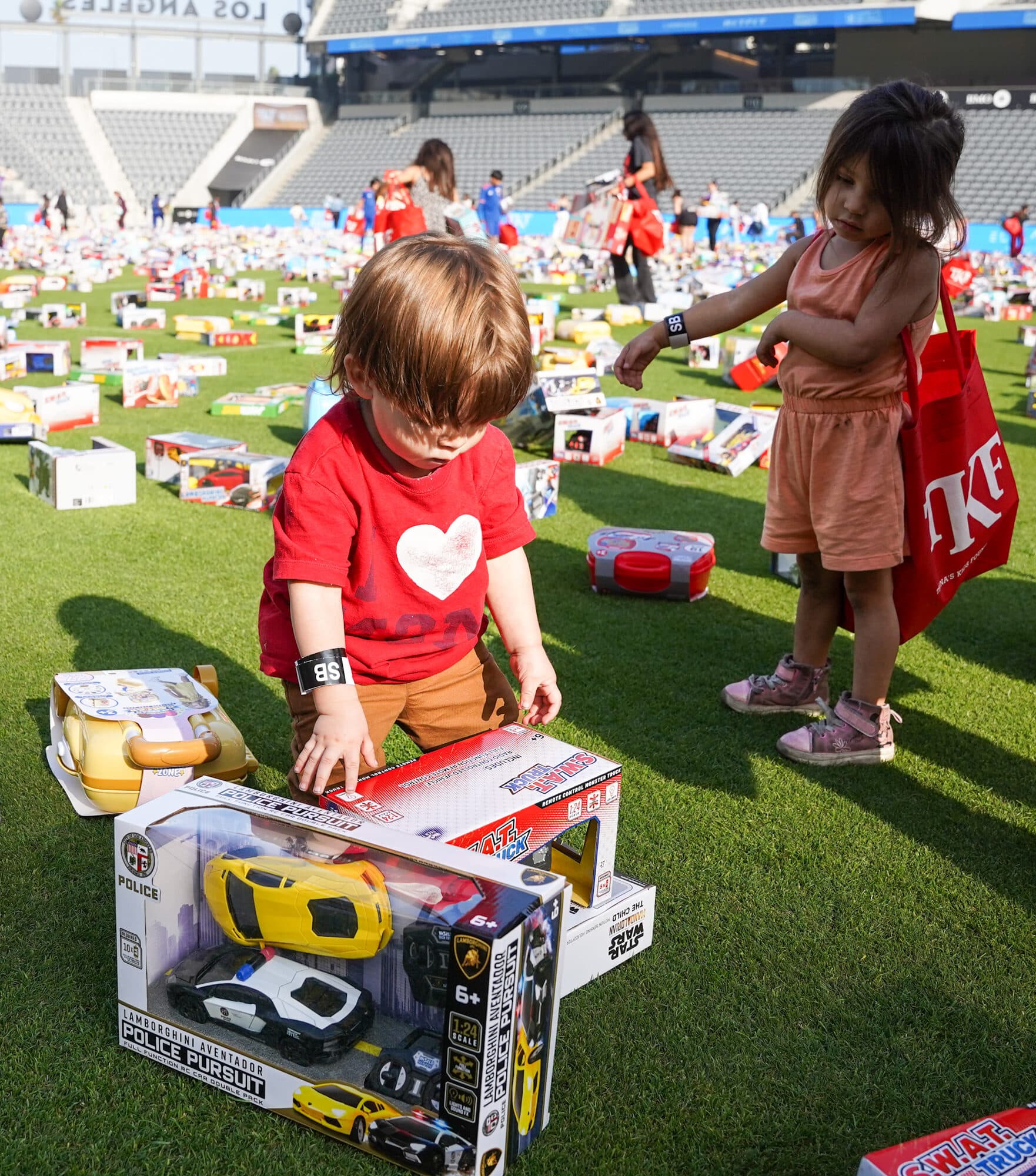 Trina's Kids event photo — Guinness World Record Toy Drive 2025