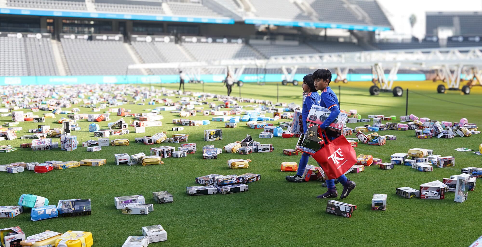 Trina's Kids event photo — Guinness World Record Toy Drive 2025