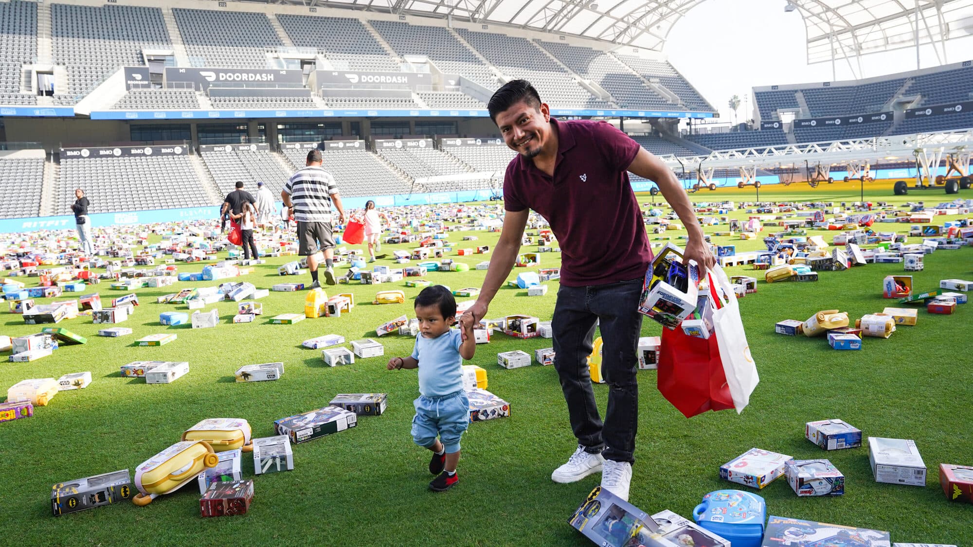 Trina's Kids event photo — Guinness World Record Toy Drive 2025