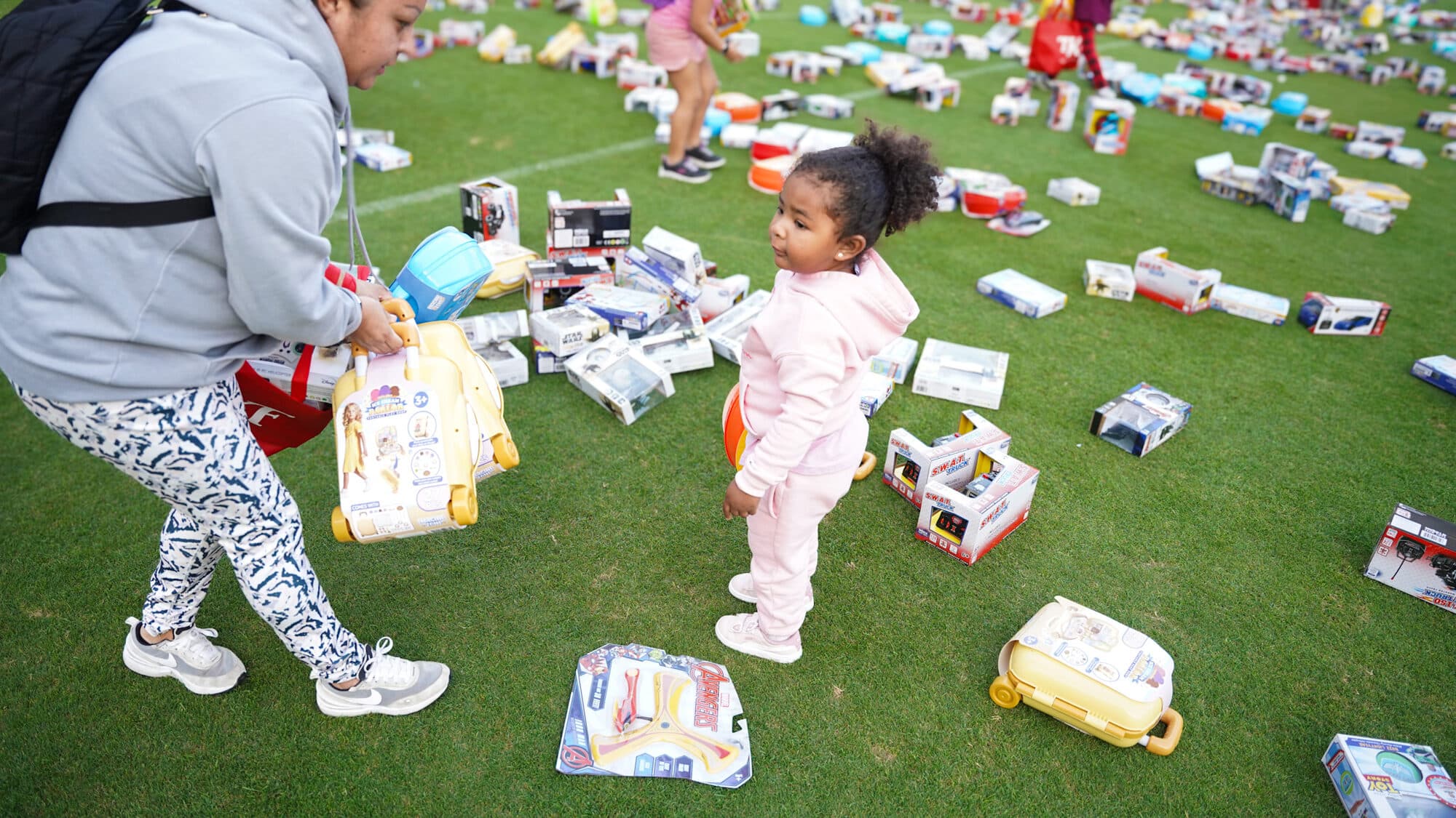 Trina's Kids event photo — Guinness World Record Toy Drive 2025