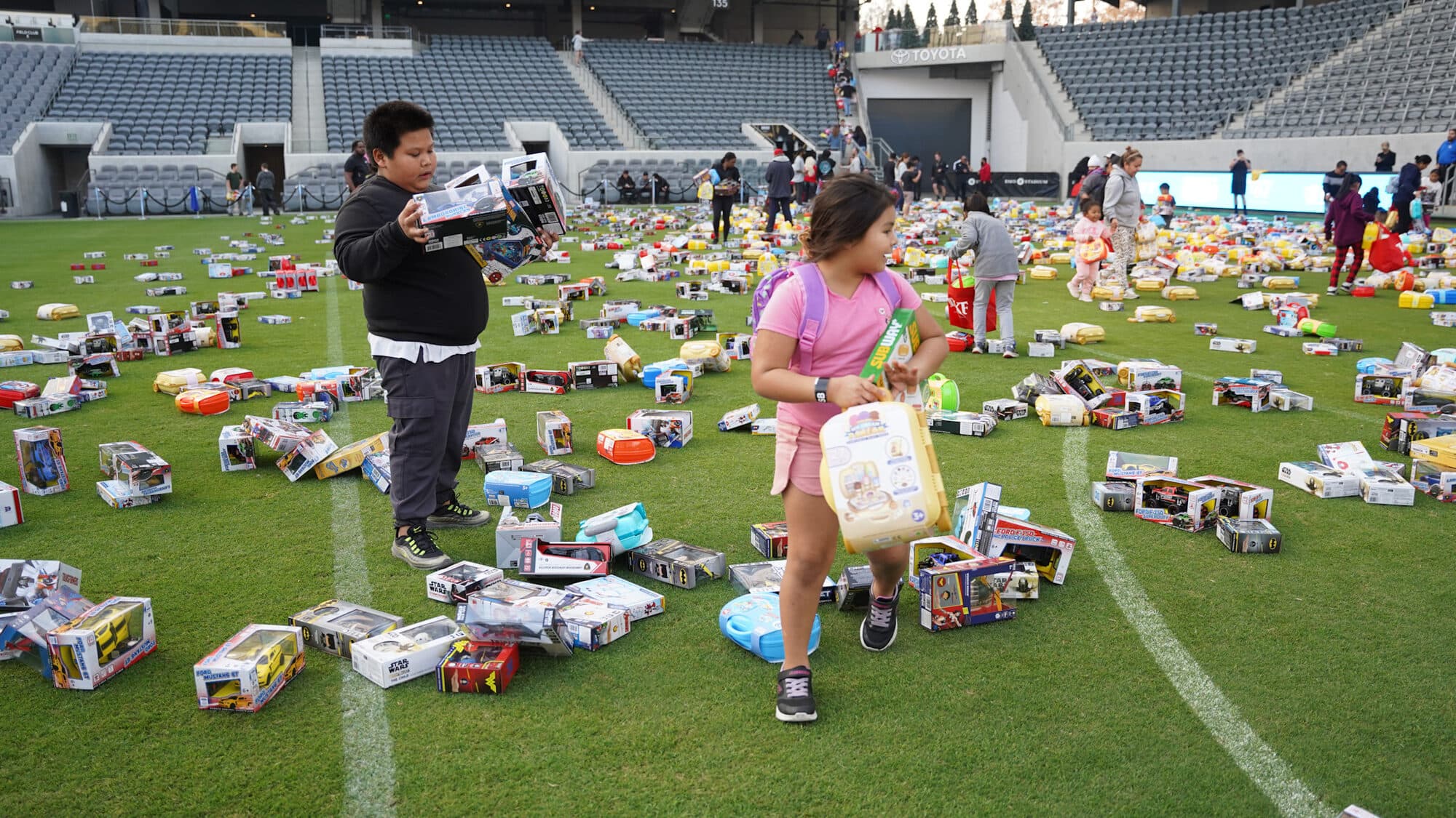 Trina's Kids event photo — Guinness World Record Toy Drive 2025