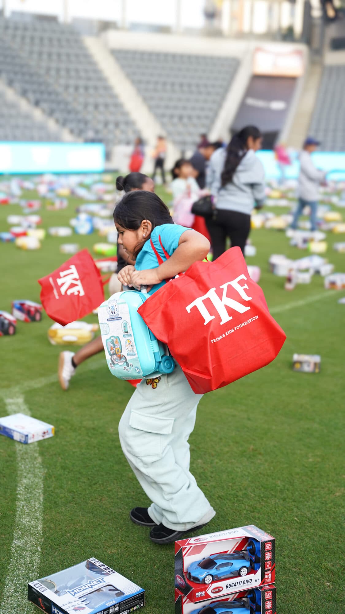 Trina's Kids event photo — Guinness World Record Toy Drive 2025