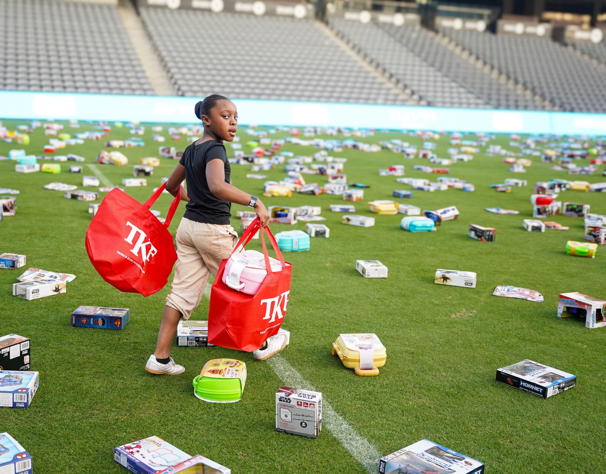 Trina's Kids event photo — Guinness World Record Toy Drive 2025
