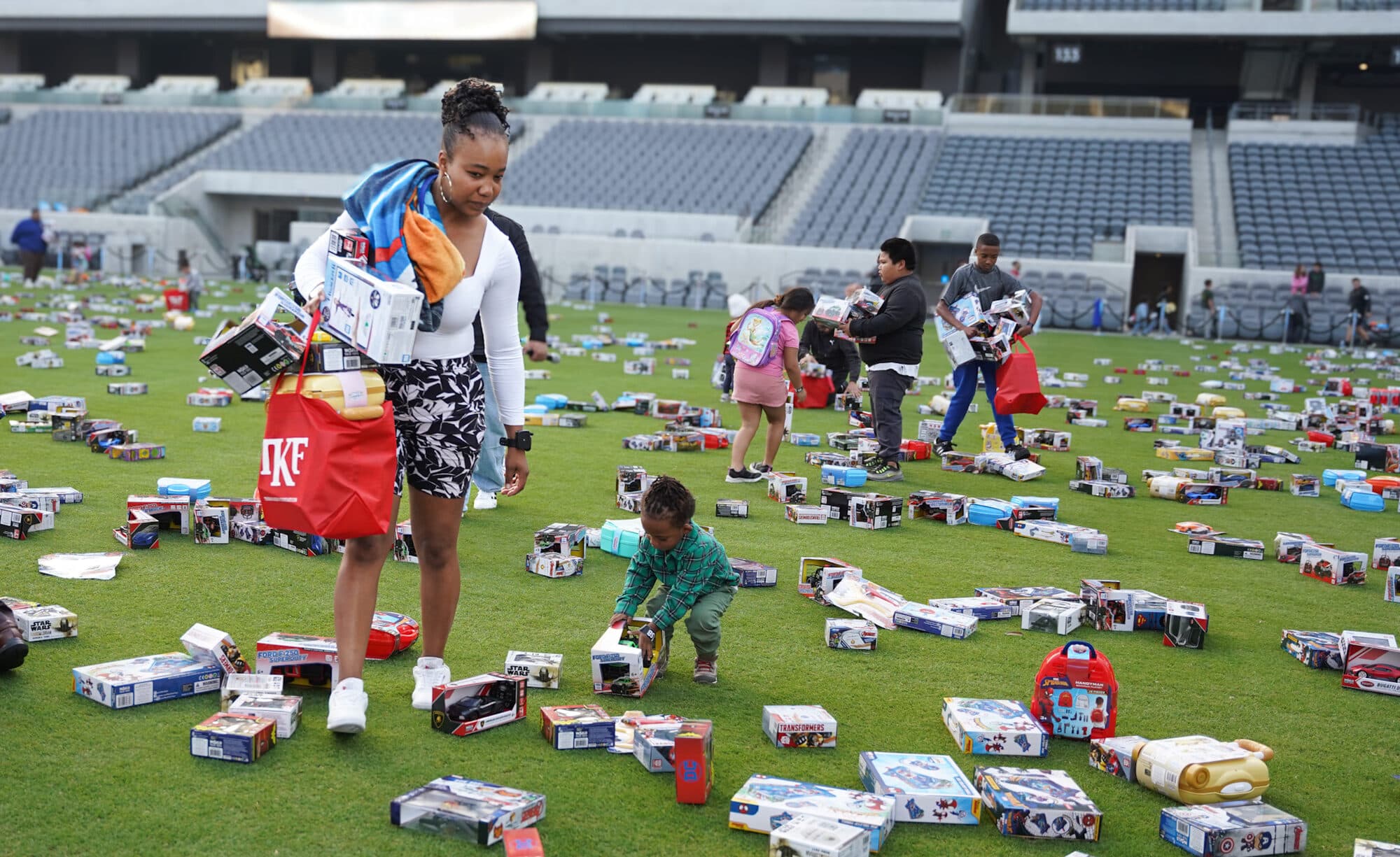 Trina's Kids event photo — Guinness World Record Toy Drive 2025