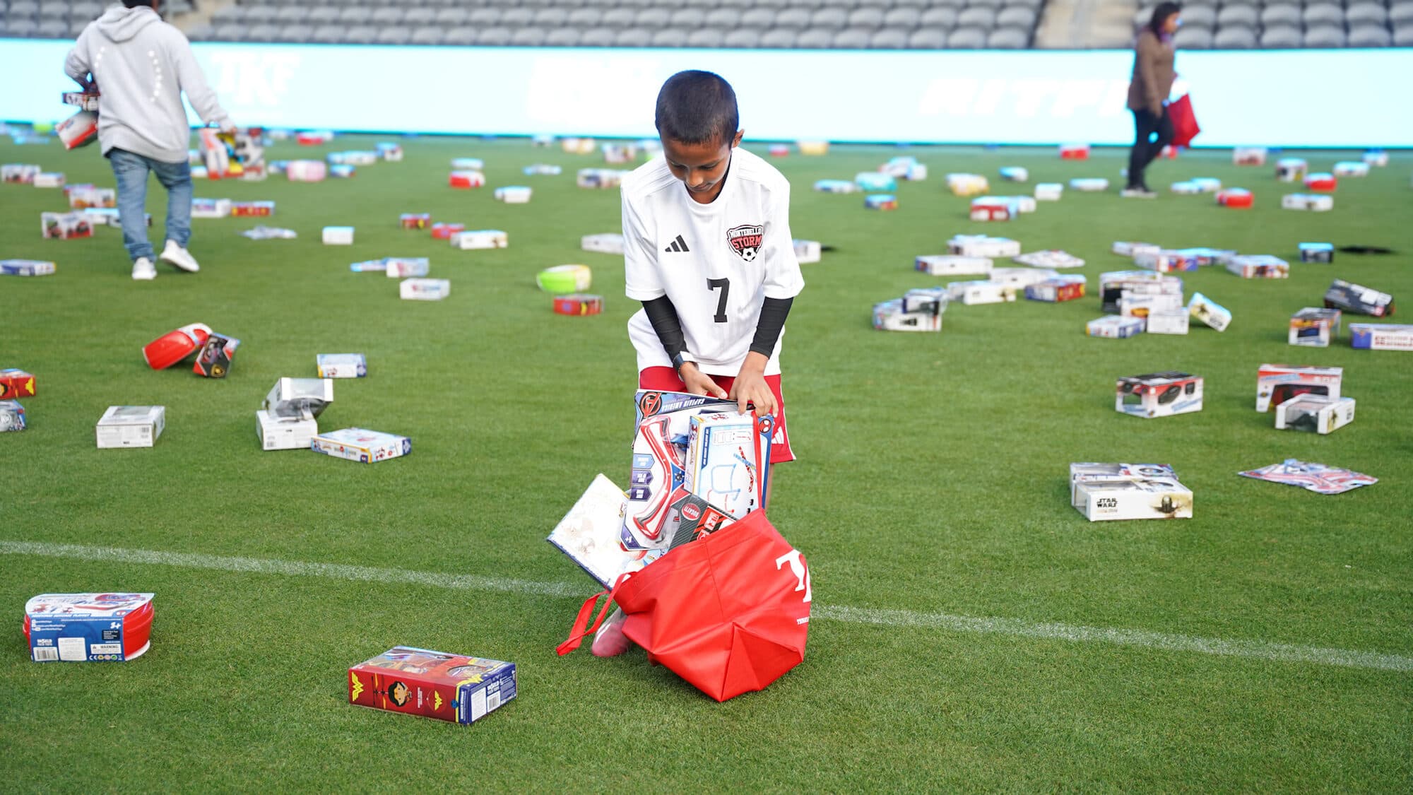 Trina's Kids event photo — Guinness World Record Toy Drive 2025