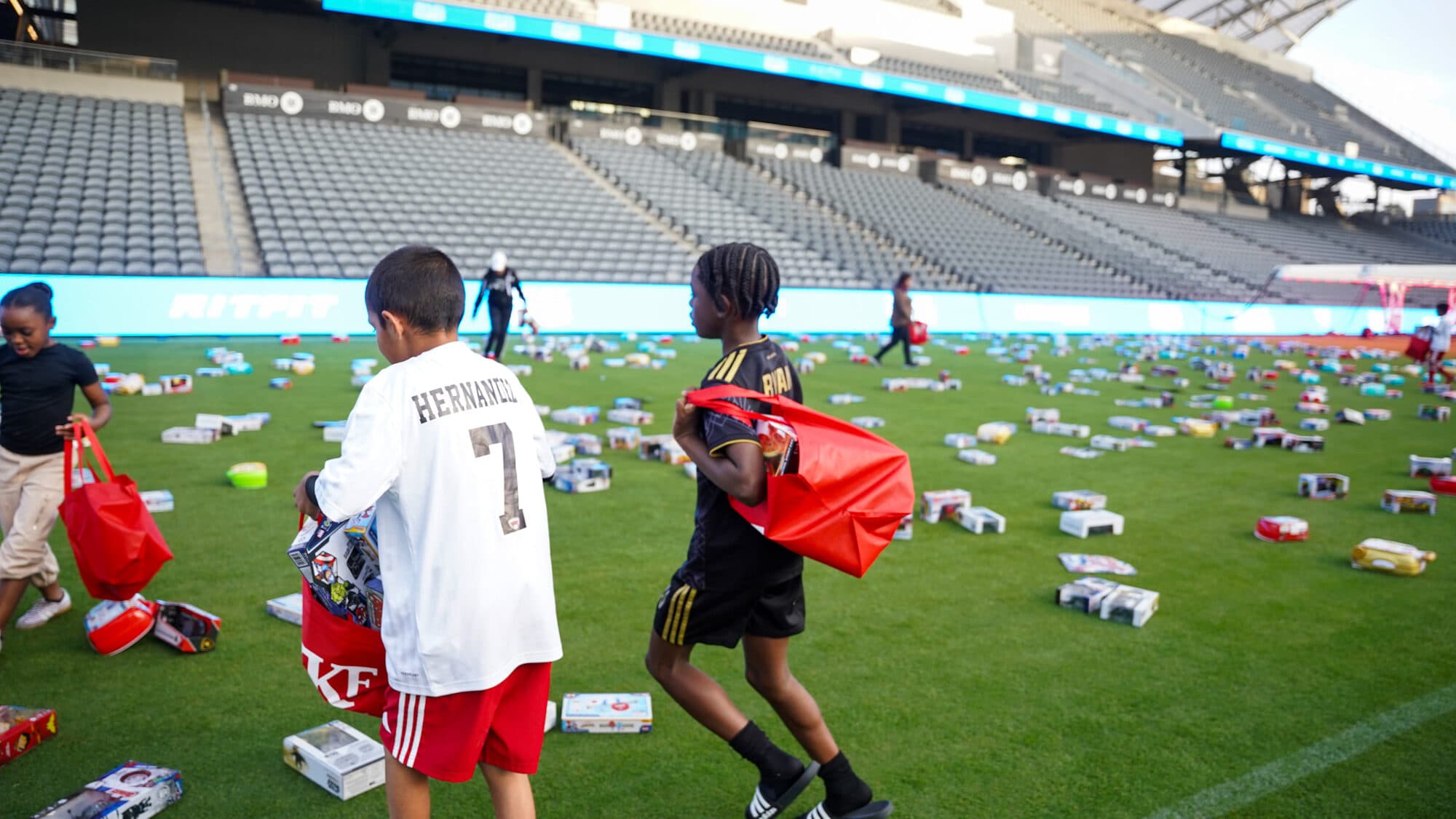 Trina's Kids event photo — Guinness World Record Toy Drive 2025