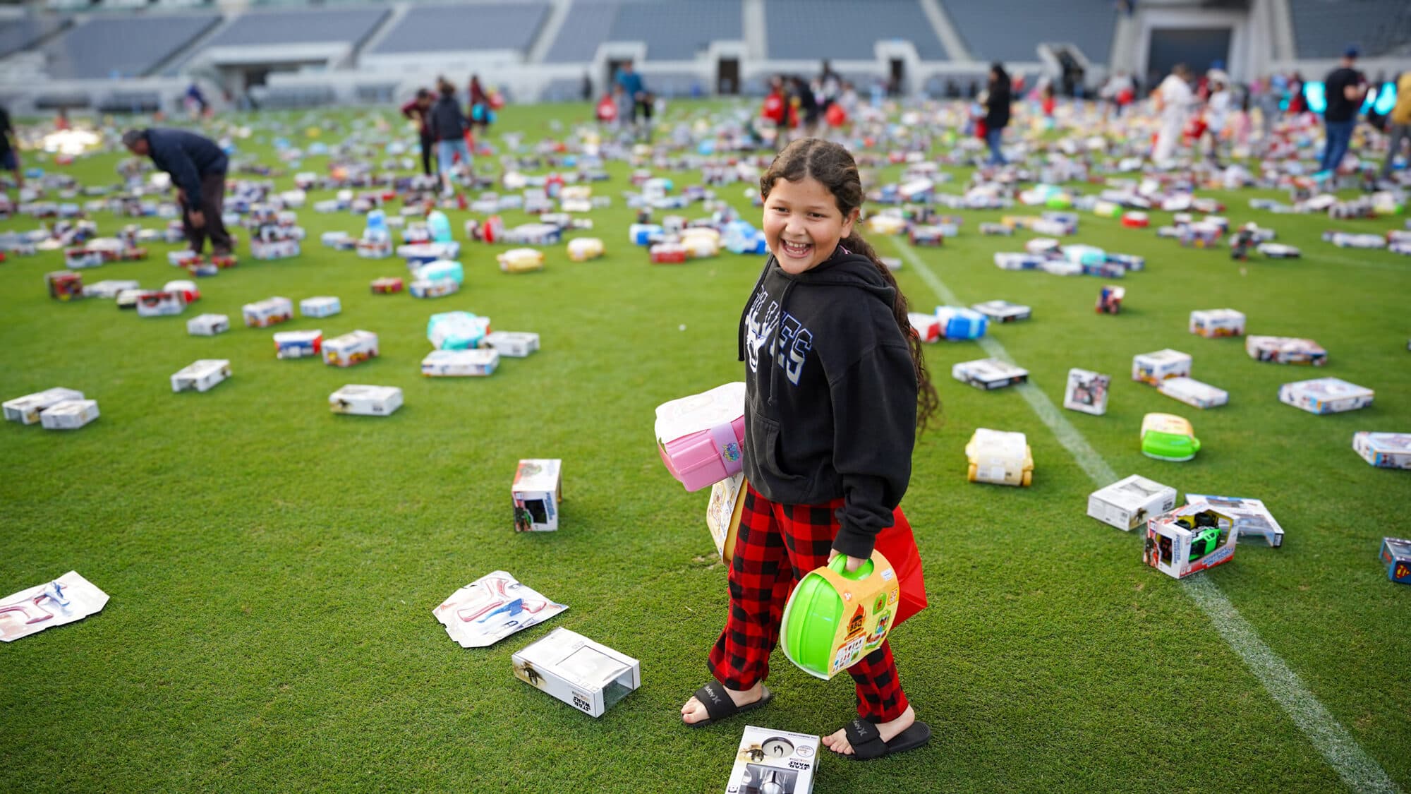 Trina's Kids event photo — Guinness World Record Toy Drive 2025