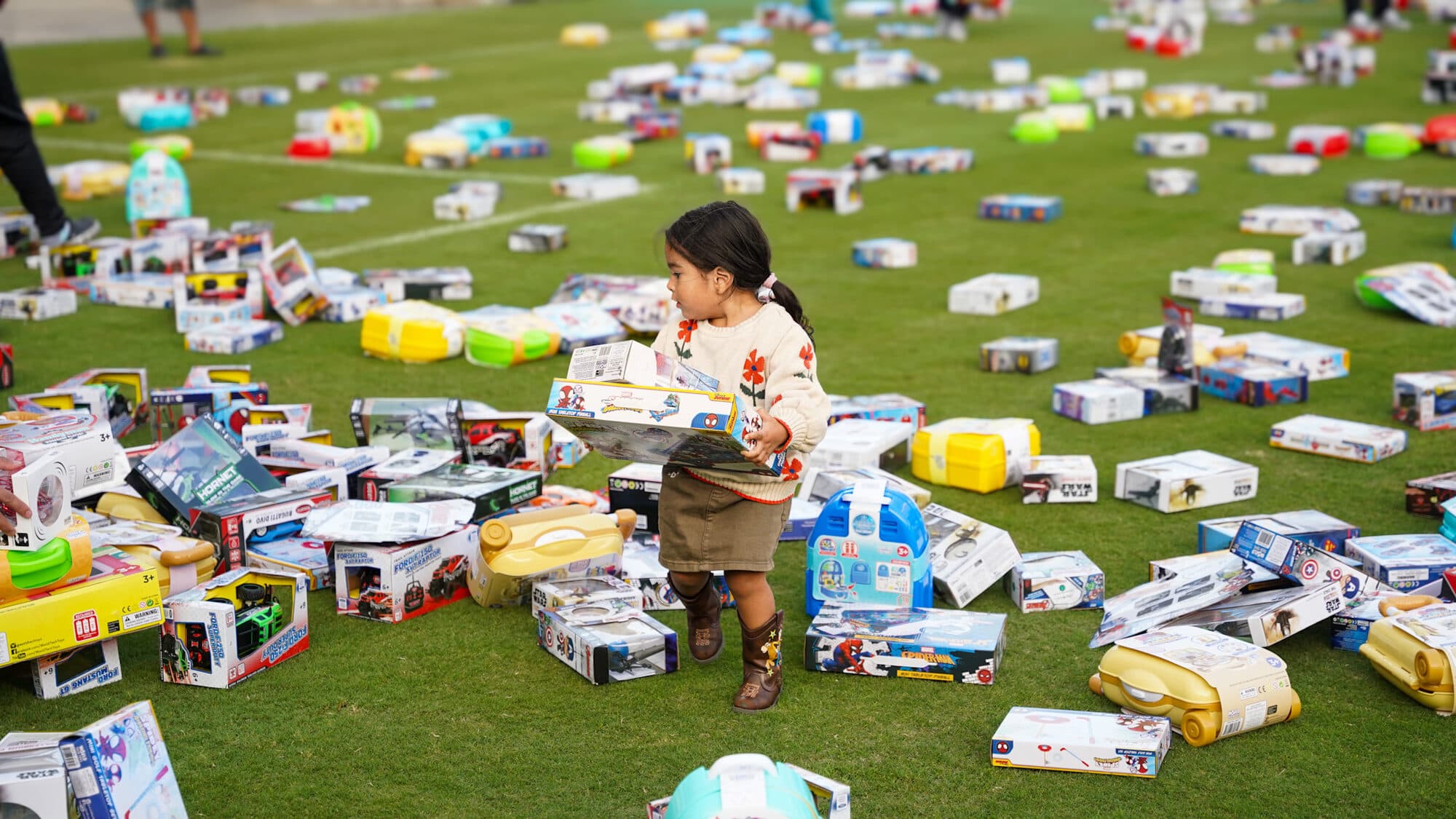 Trina's Kids event photo — Guinness World Record Toy Drive 2025