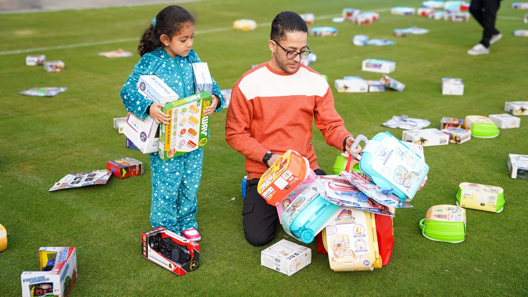 Trina's Kids event photo — Guinness World Record Toy Drive 2025