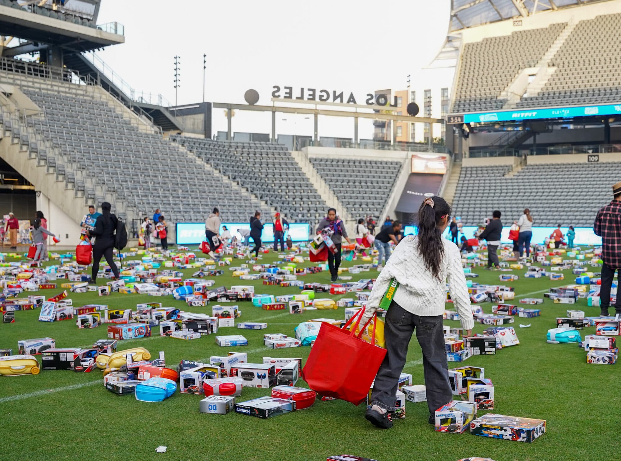 Trina's Kids event photo — Guinness World Record Toy Drive 2025