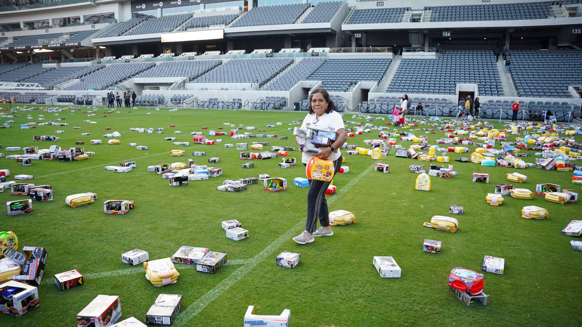Trina's Kids event photo — Guinness World Record Toy Drive 2025