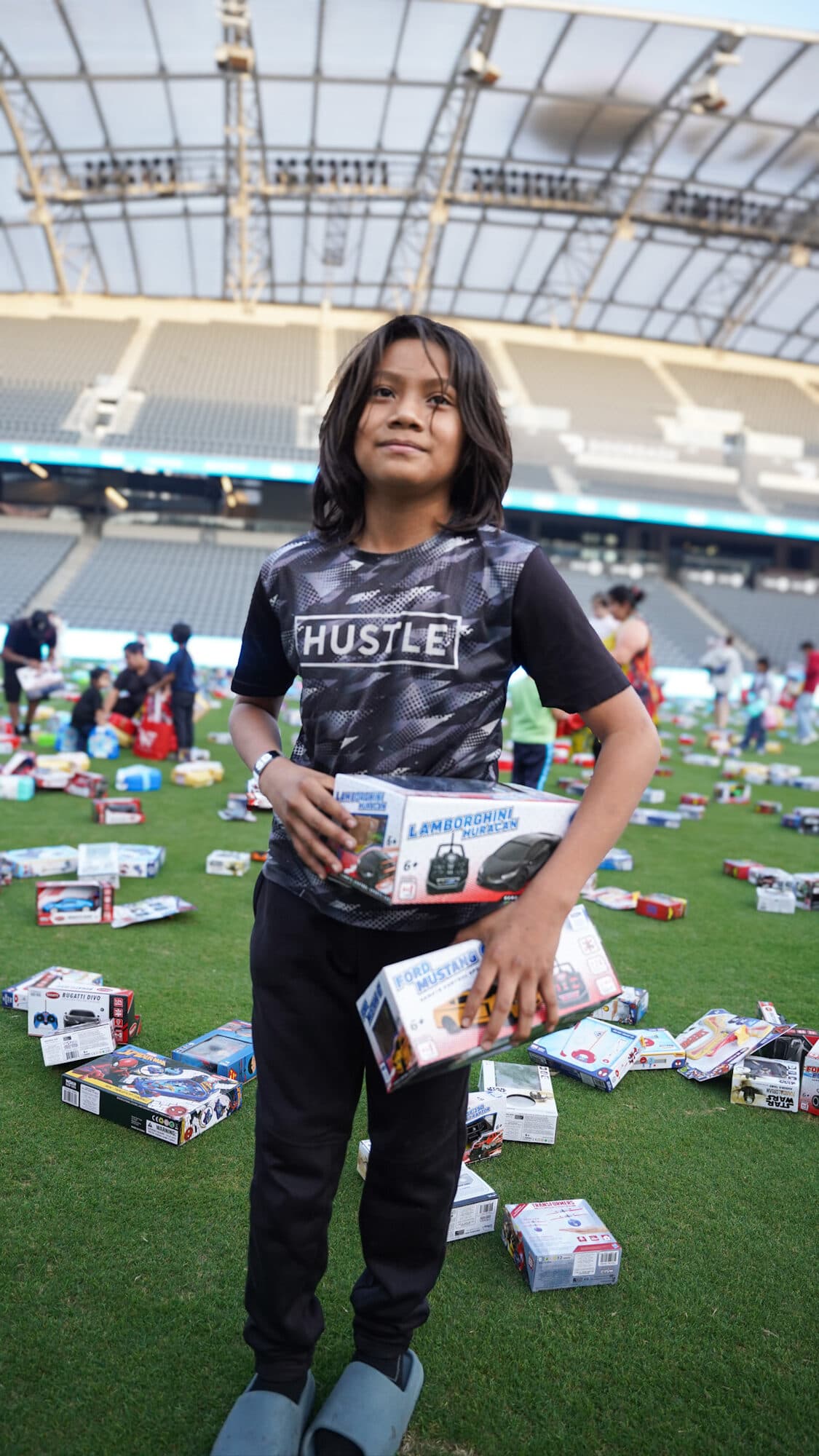 Trina's Kids event photo — Guinness World Record Toy Drive 2025