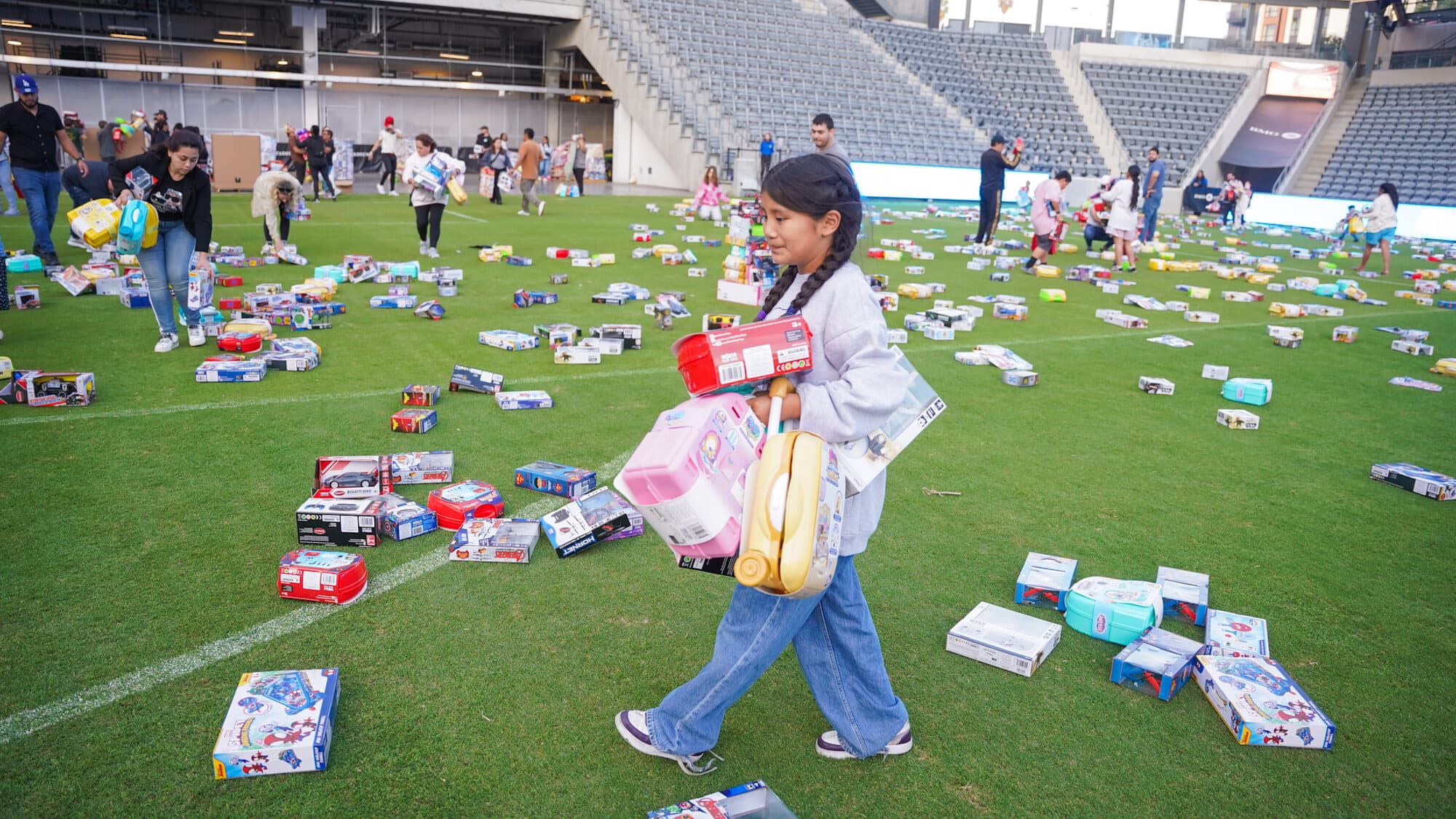 Trina's Kids event photo — Guinness World Record Toy Drive 2025