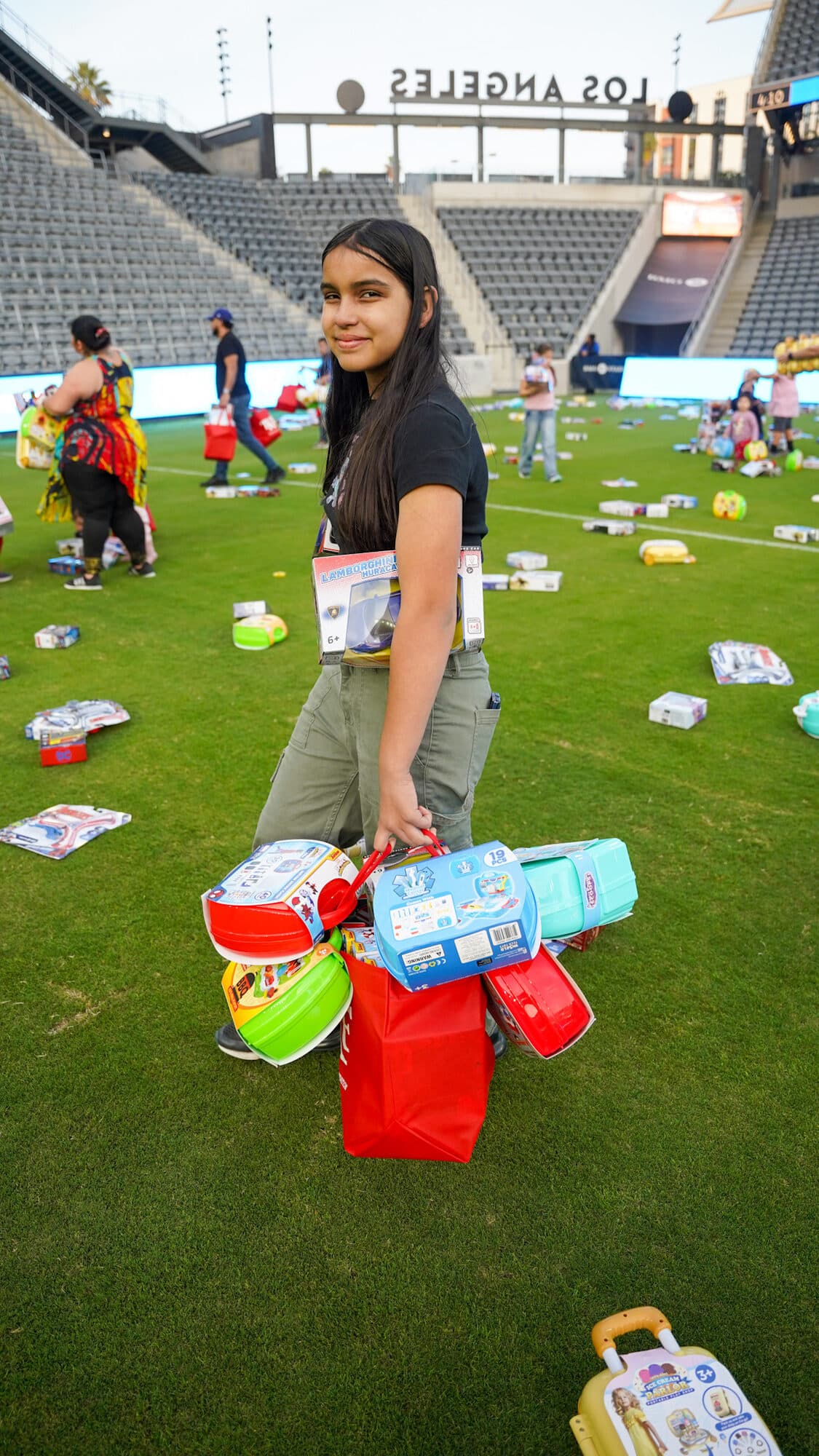 Trina's Kids event photo — Guinness World Record Toy Drive 2025
