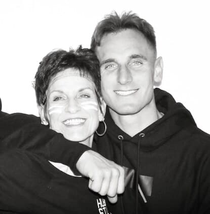 Founder Vince Ricci with his mother, Trina, the foundation's namesake
