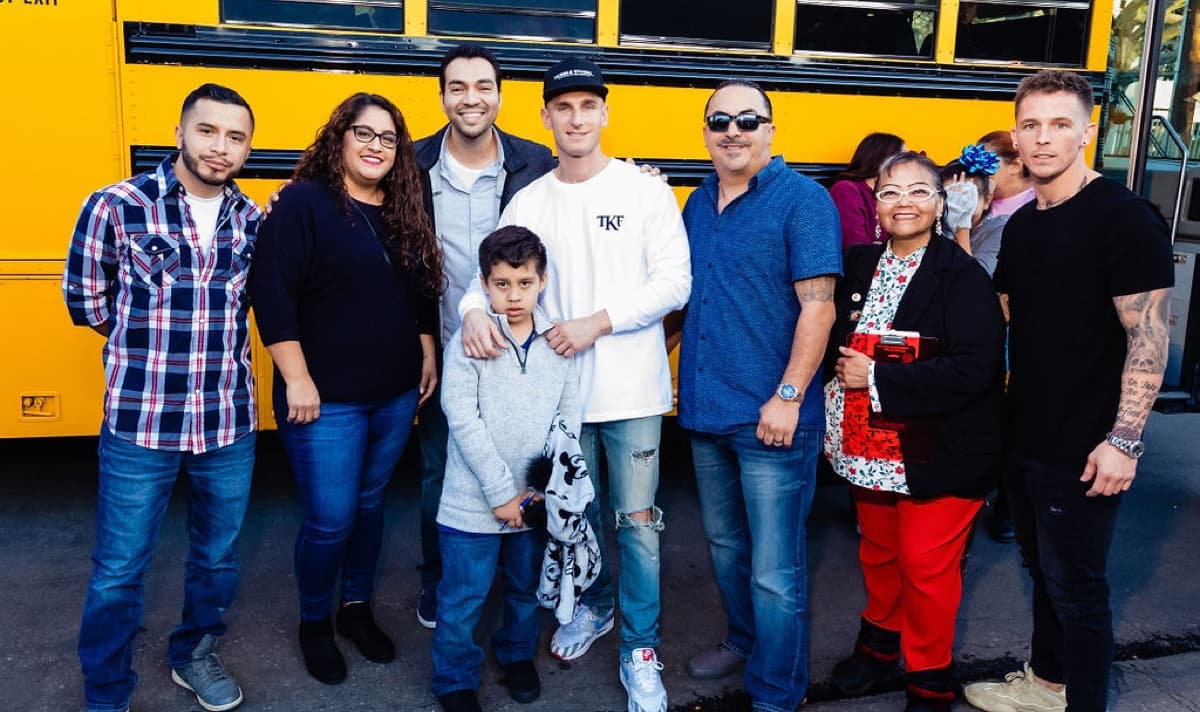 A moment from the Trina's Kids Holiday Toy Drive