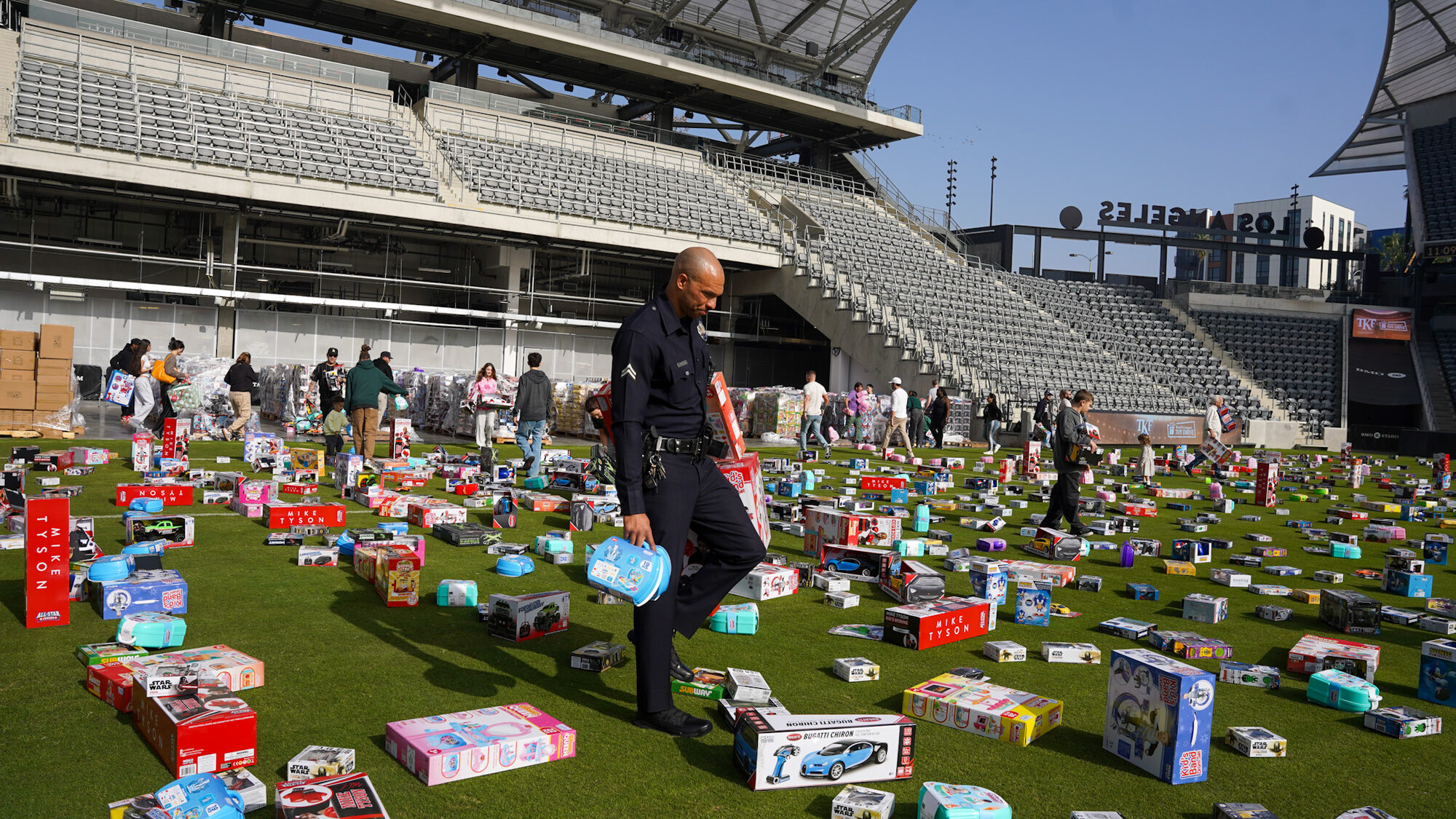 Trina's Kids event photo — Guinness World Record Toy Drive 2025