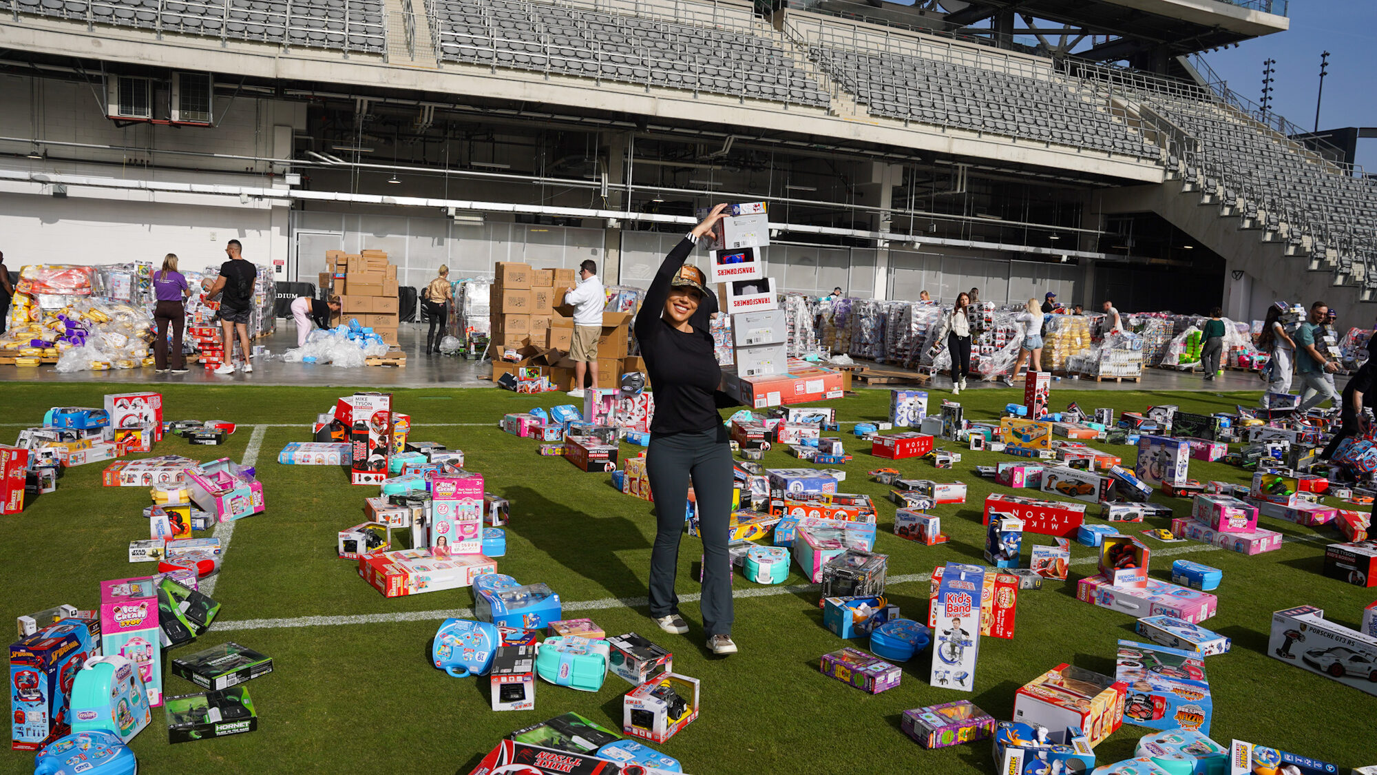 Trina's Kids event photo — Guinness World Record Toy Drive 2025