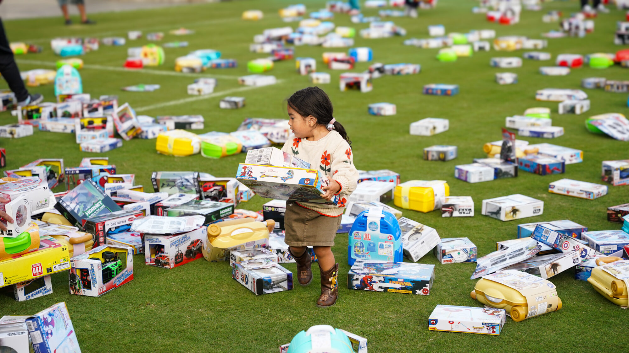 Trina's Kids event photo — Guinness World Record Toy Drive 2025